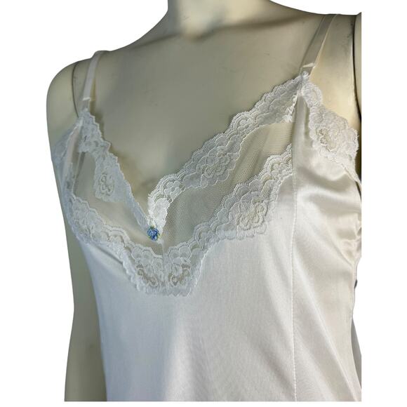 American Vintage Melody Lingerie full slip with lace in white size 38 - Picture 8 of 15